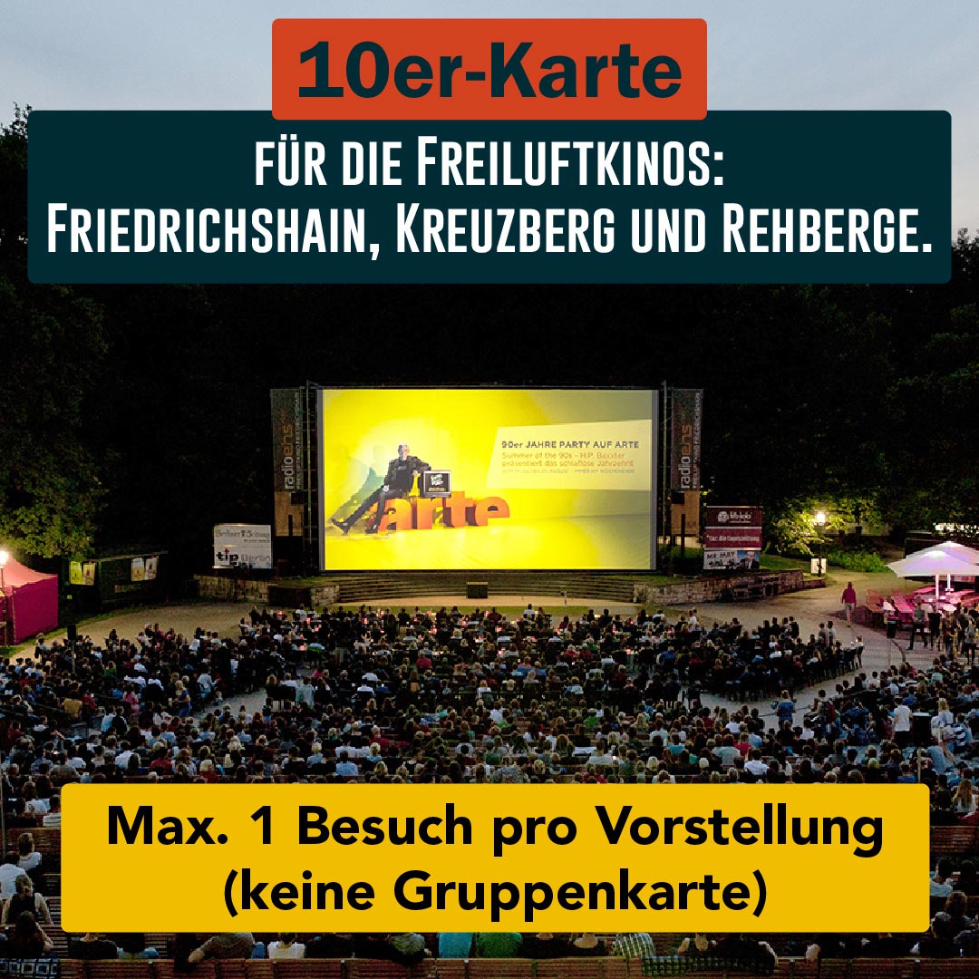 10er Karte für Freiluftkinos