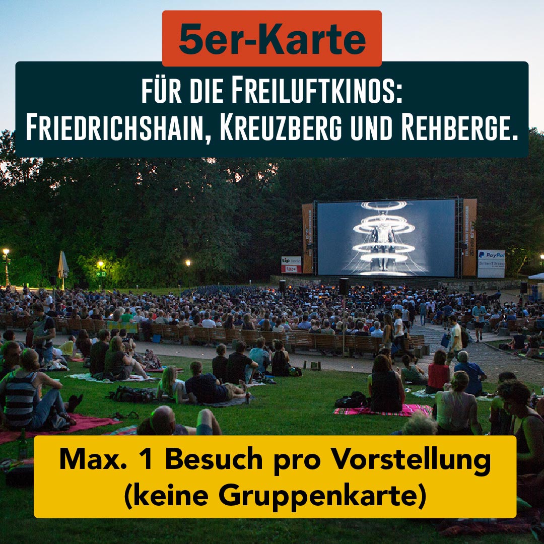 5er Karte für Freiluftkinos