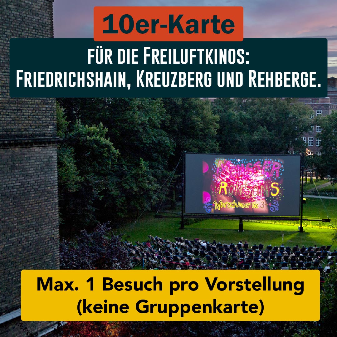 10er Karte für Freiluftkinos