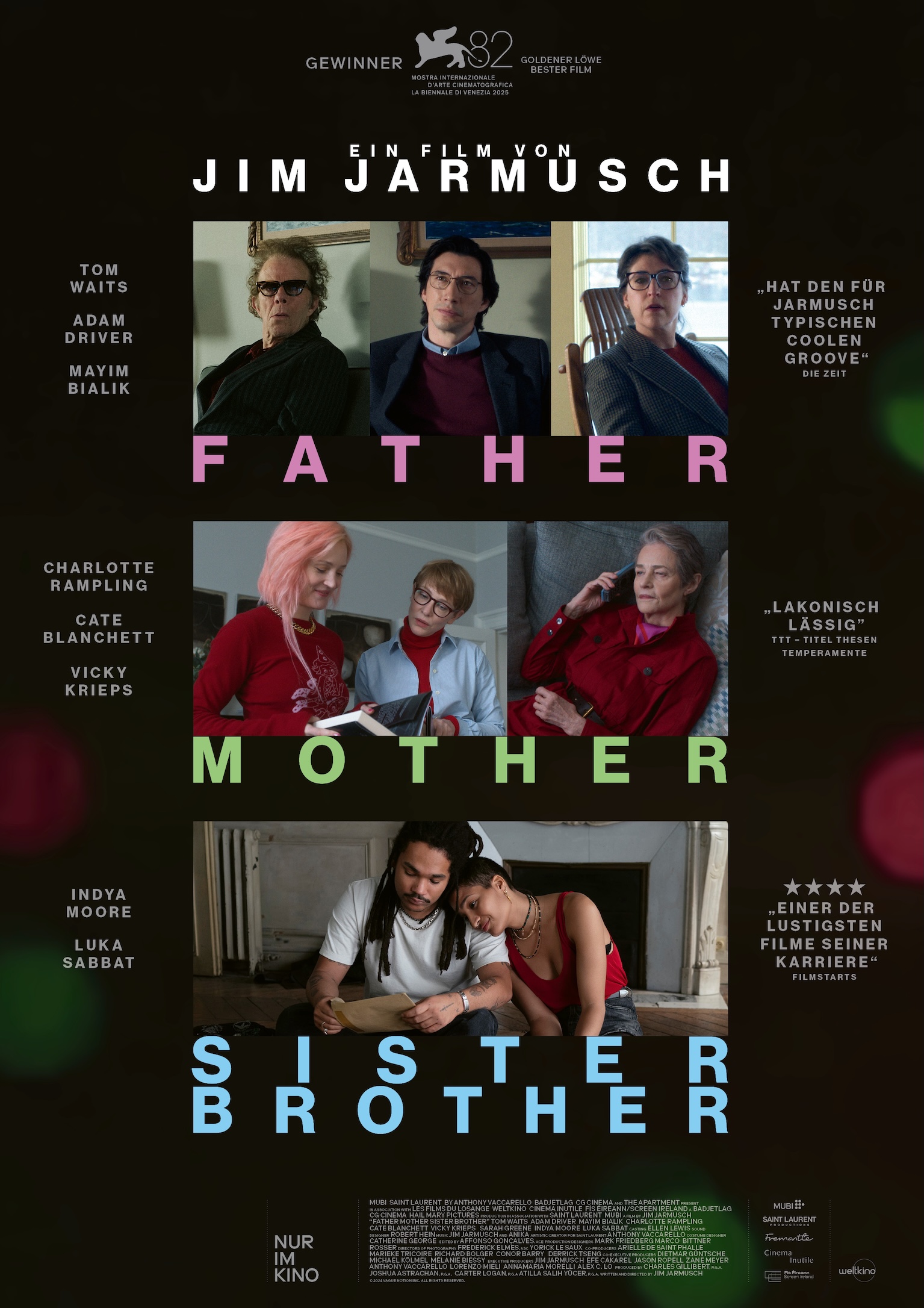 Filmplakat: Jim Jarmusch: Father Mother Sister Brother