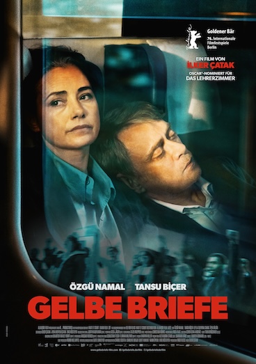 Filmplakat: Deutscher Filmpreis 2026  Gelbe BriefeZu Gast: Ilker Çatak 
